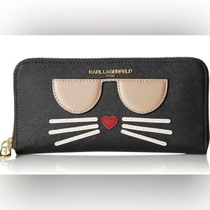 NWT Karl Lagerfeld Paris Women's Maybelle Zip Wallet
